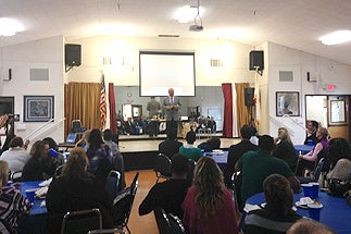 Photo of Councilman Sherman at the Step by Step Graduation
