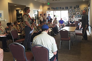 Photo of Councilman Sherman with Members of Boy Scout Troop 959