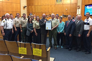 Photo of Councilman Sherman with Randy Seefeldt