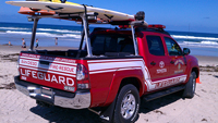 Photo of Lifeguard Toyota Truck on the Beach