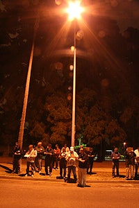 Photo of high-pressure sodium street lights