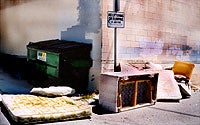 Photo of No Dumping Sign, Dumpster, Mattress, and Couch