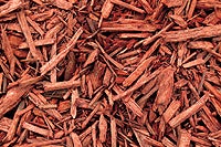 Photo of red wood chips