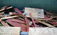 Photo of Wood Scraps in Recycle Bin