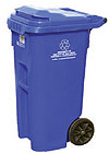 Photo of Blue Recycling Bin