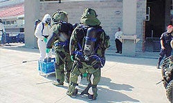 Photo of Bomb Squad training