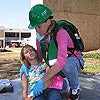 Photo of CERT Volunteer and Child