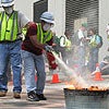 Photo of CERT Class Using Fire Extinguishers