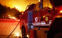 Brush Rig at Witch Creek Fire