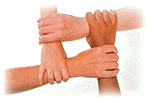 Photo of linked hands
