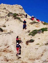 Cliff rescue photo