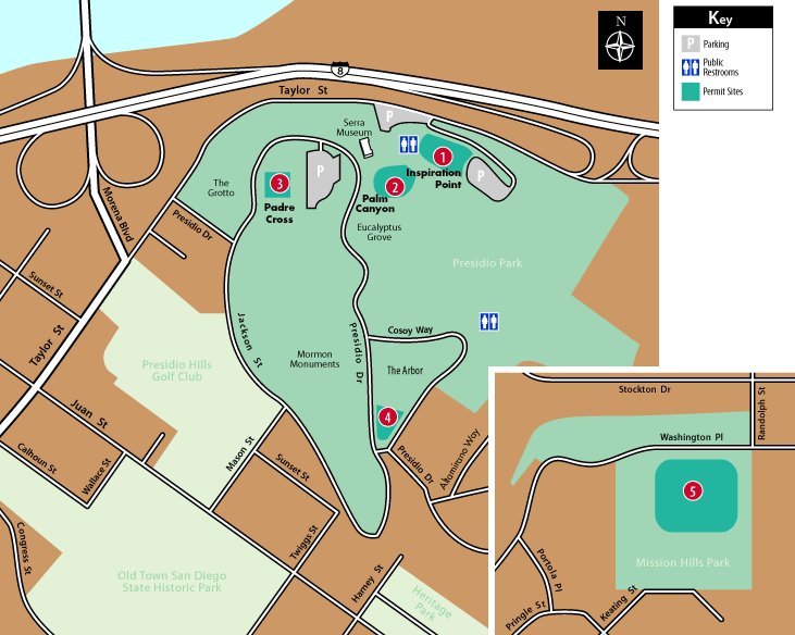 Presidio Park Map