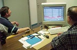 Photo of Lab Subject Being Tested on the Computerized Polygraph