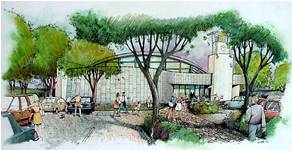 Illustration of Mission Valley Branch Library