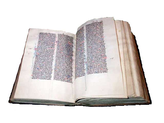 Latin Bible from 1260 Image