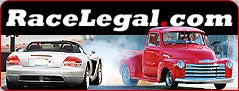 Image of RaceLegal.com Logo and Cars