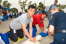 Photo of training at Wellness Fair