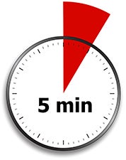 Image of 5 minutes clock