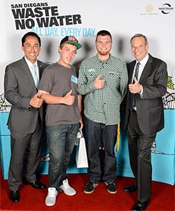 Photo of Group of Filmmakers with Councilmember Todd Gloria and Mayor Bob Filner