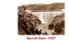 Picture of Barrett dam - 1927