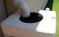 Photo of Inlet Pipe with Debris Filter