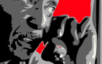 Rendering of Person Holding Phone Receiver