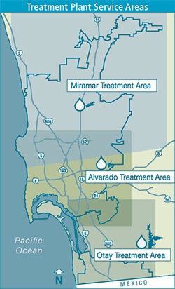 Image of Treatmant Plant Service Area Map