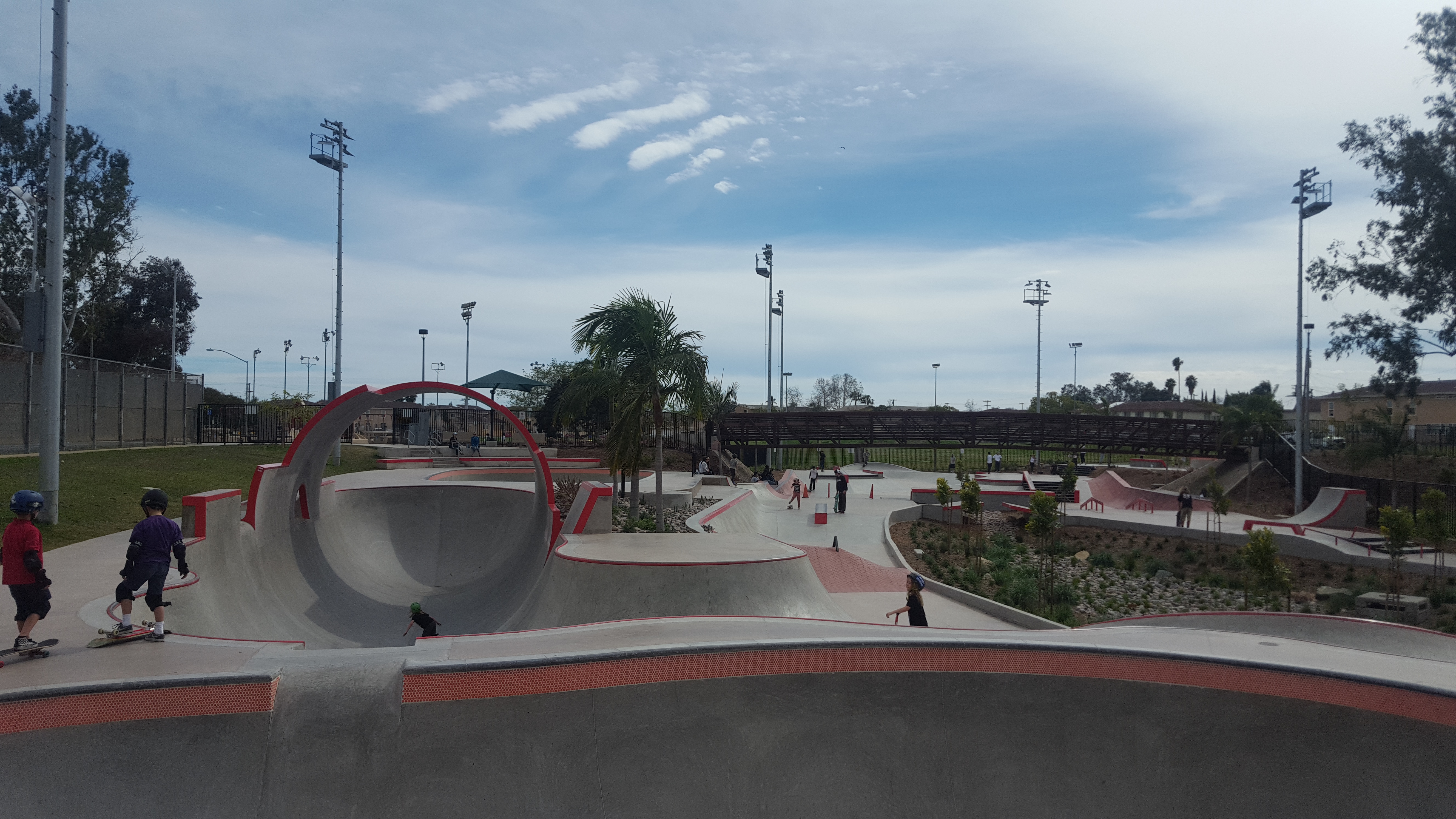 View of Linda Vista Skateboard Park