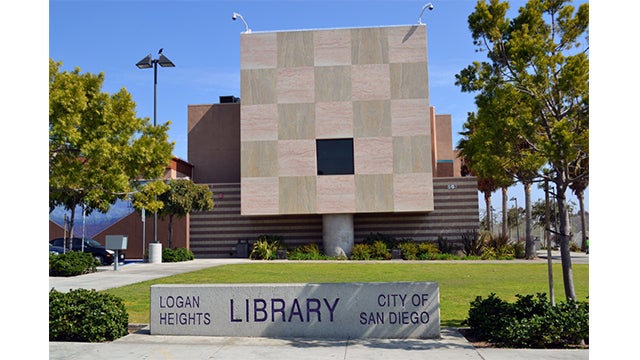 Front area outside the Logan Heights Library