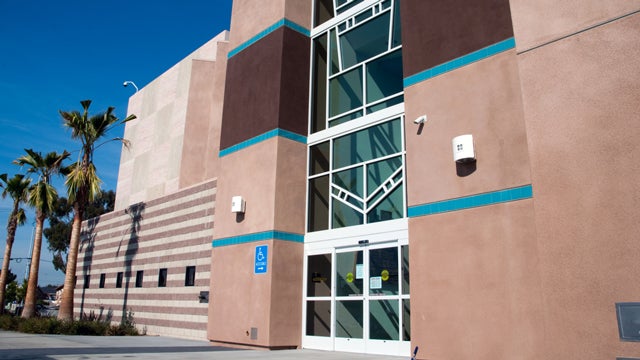 Front entrance at the Logan Heights Library