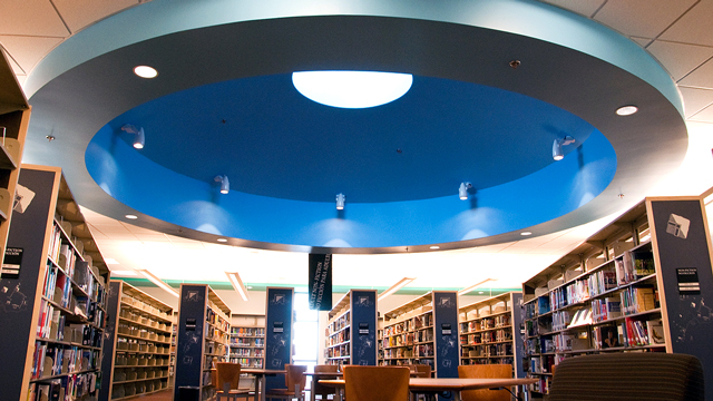 Skylight inside the Logan Heights Library