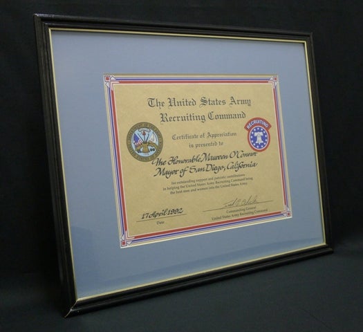 appreciation from u s army recruiting command city of san diego united states army recruiting command