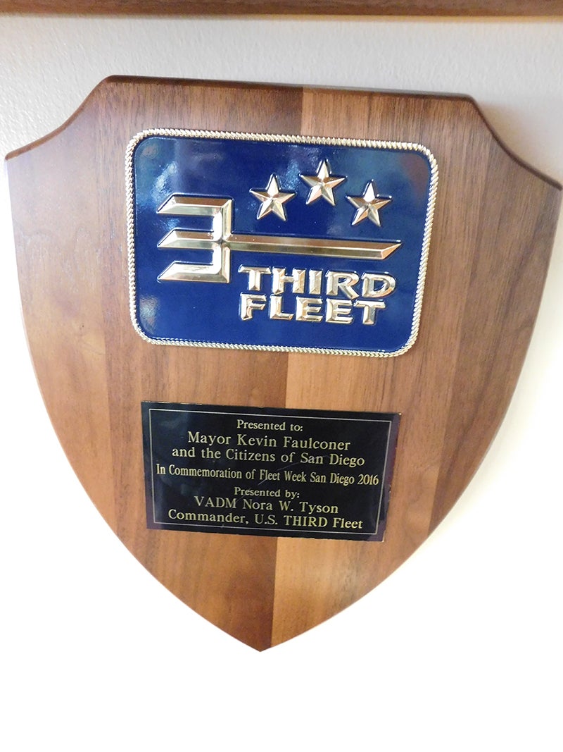 Wooden Crest Plaque City of San Diego Official site