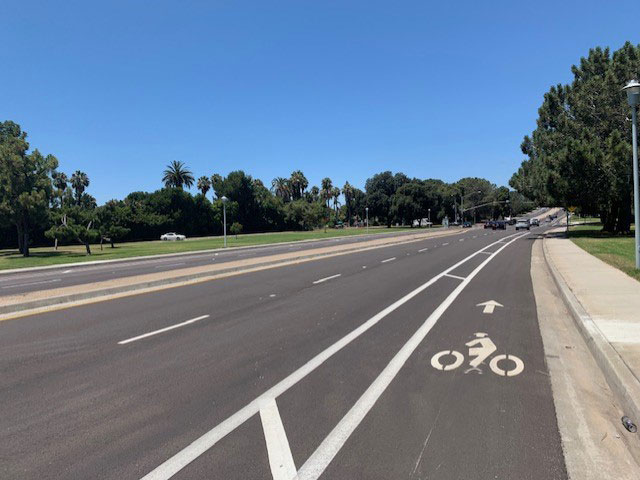 Bike lane at Mission Bay