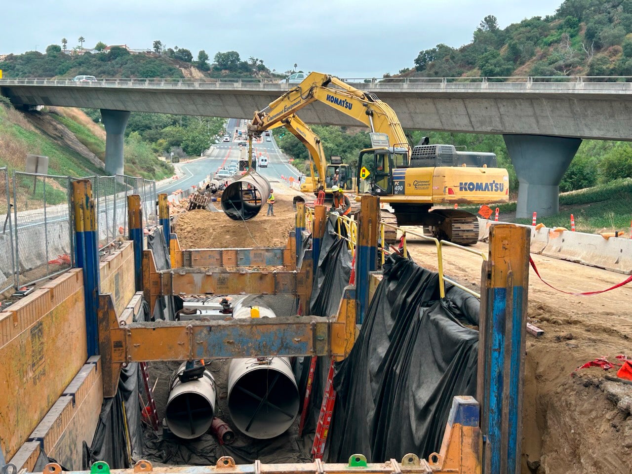 Morena Northern Pipelines and Tunnels construction project