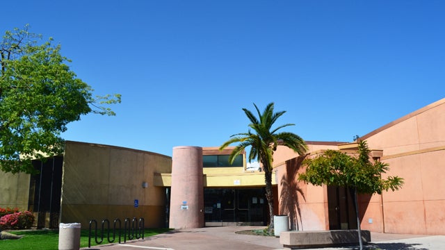 Front area outside the Valencia Park/Malcolm X Library