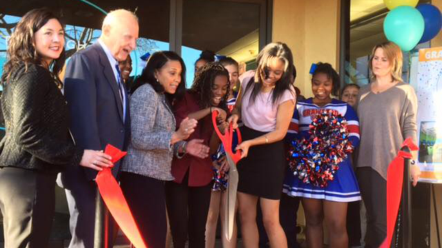 Ribbon cutting for the opening of the Legler Benbough Teen IDEA Lab