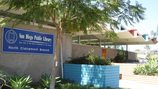 Front area outside the North Clairemont Library
