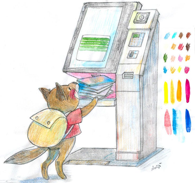 Odi the coyote drawing by Anisi Baigude
