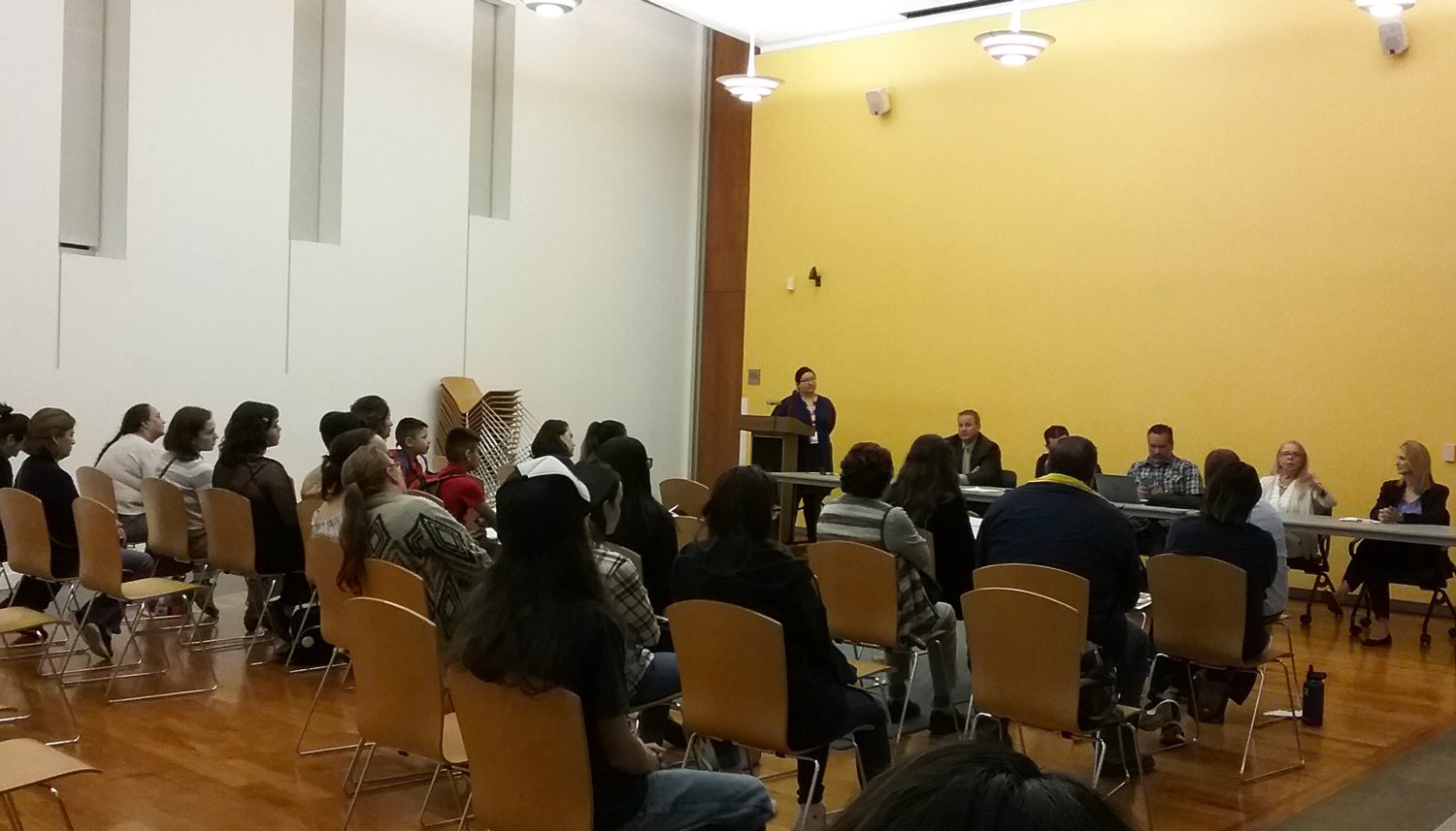 Program attendees at the Otay Mesa-Nestor Branch Library.