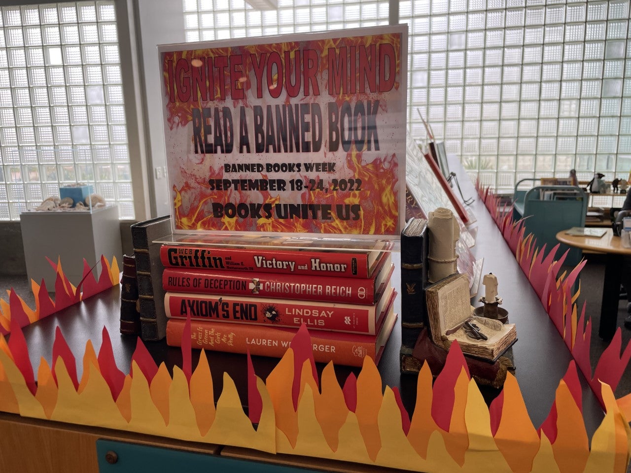 Pacific Beach Banned Books Week Display
