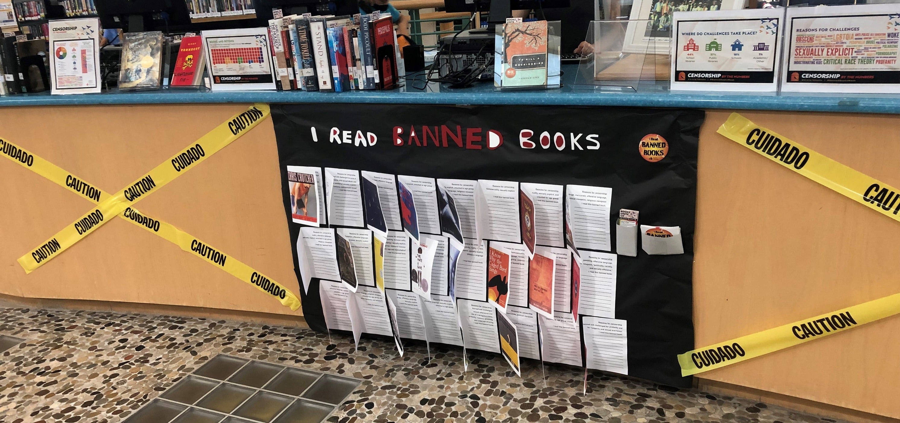 Point Loma/Hervey Banned Books Week Display