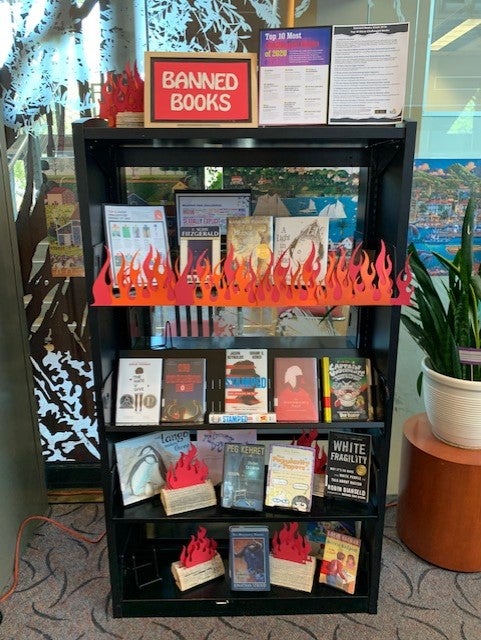 Rancho Bernardo Banned Books Week Display