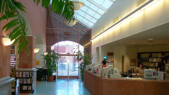 Circulation desk at the Rancho Peñasquitos Library