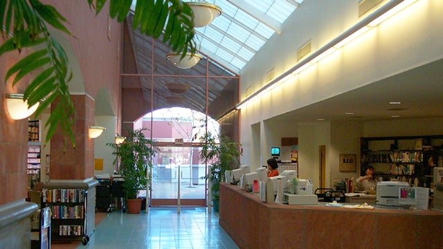 Circulation desk at the Rancho Peñasquitos Library