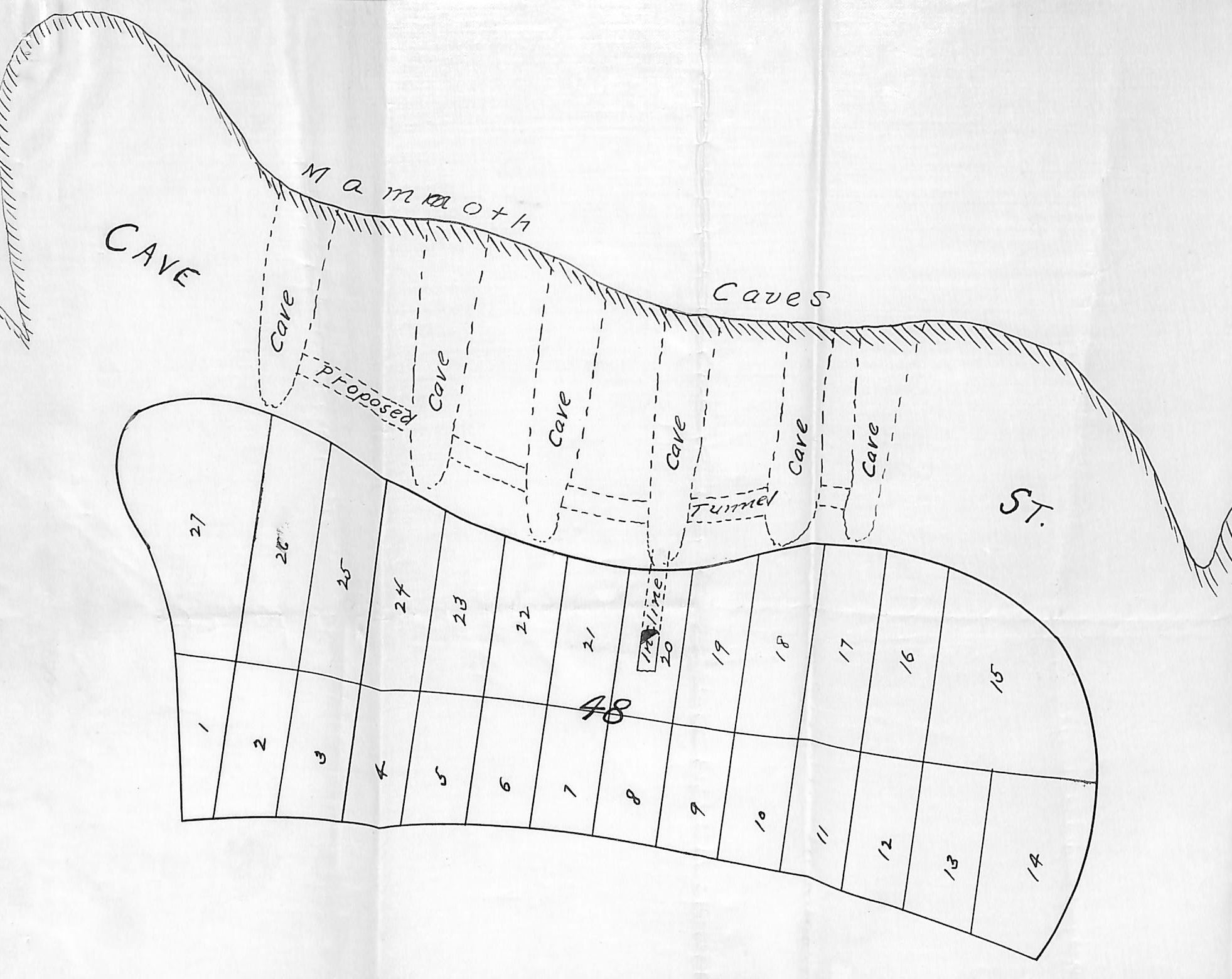 Mammoth Cave shop drawing