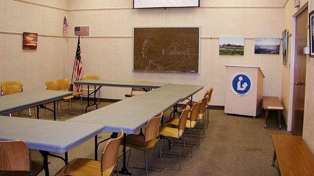 Community room at the San Carlos Library