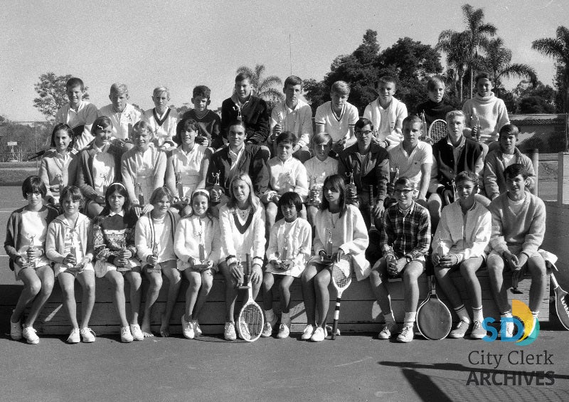1967 Junior Tennis Tournament Participants City of San Diego Official