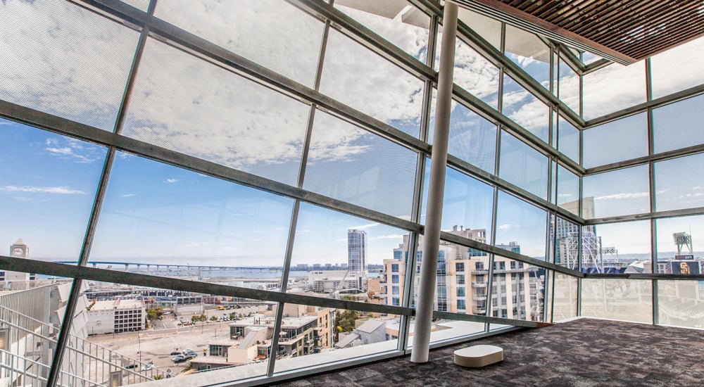 Photo of the interior of the Shiley Special Events Suite at the Central Library.