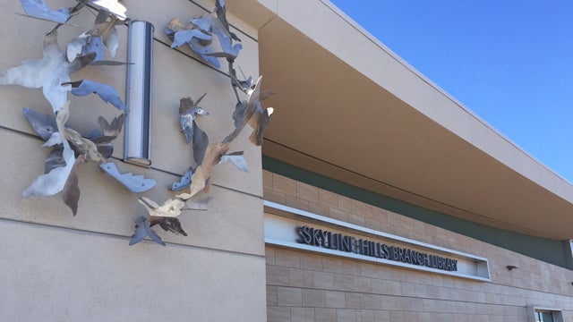 Front area outside the Skyline Hills Library